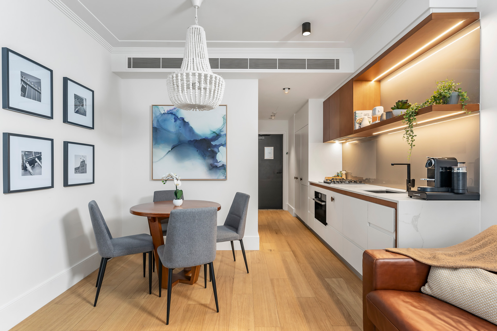 Living Area, One Bedroom Apartment at Barangaroo Park Apartments by Urban Rest, Sydney