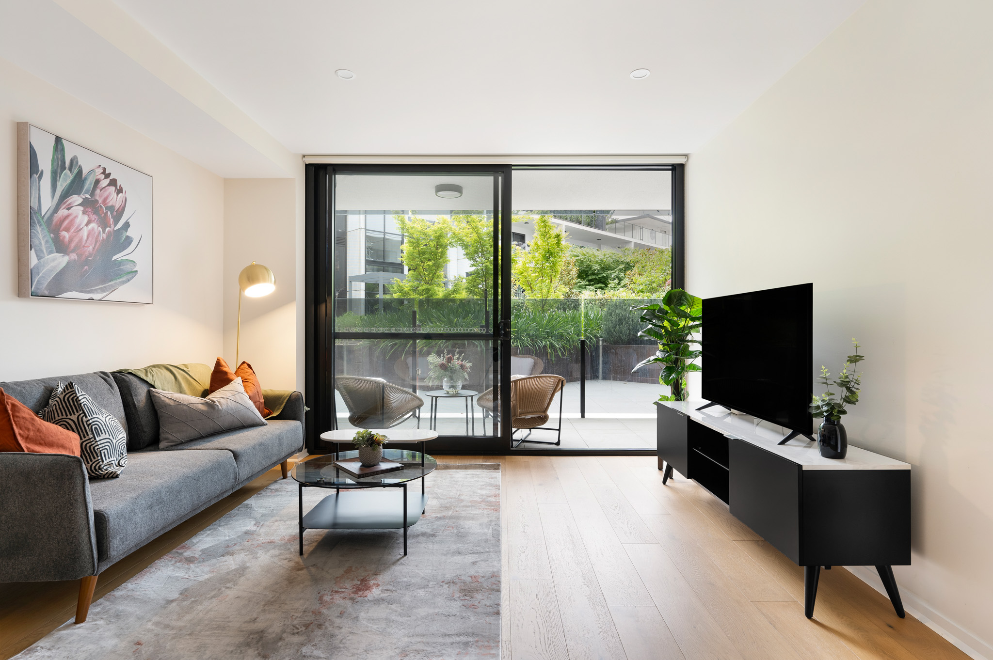 Lounge - One  Bedroom Apartment - Kerridge Street Apartments - Canberra - Urban Rest