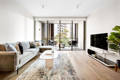 Lounge - Two Bedroom Apartment - Urban Rest - Quay Quarter Apartments Sydney