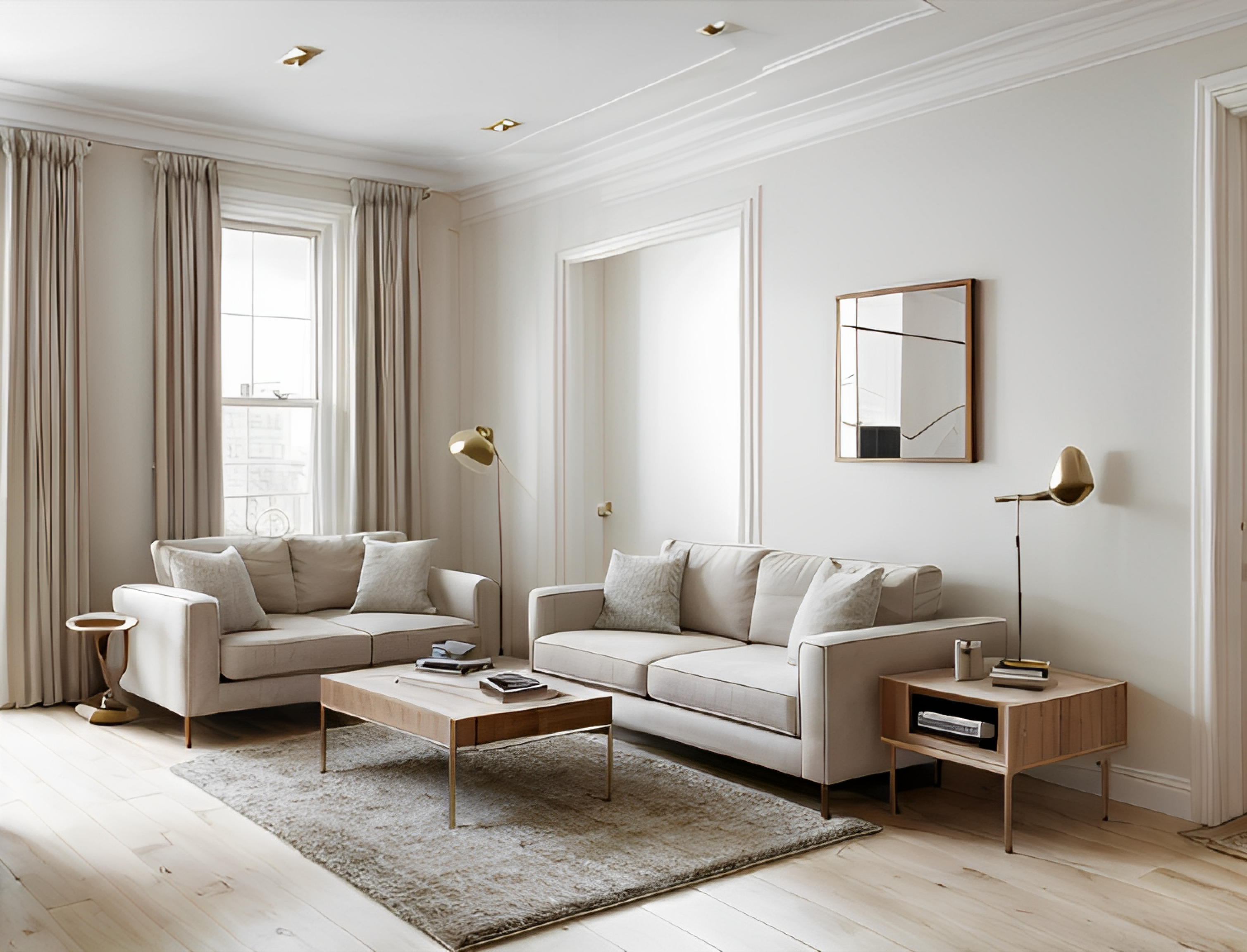 Lounge, One Bedroom Apartment at Urban Rest Merrion Square, Dublin