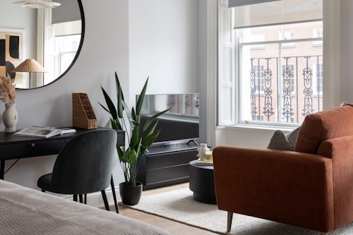 Lounge - One Bedroom Apartment - Urban Rest Merrion Square - Dublin