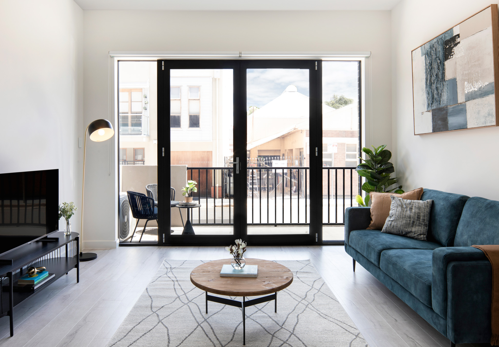 Living Room - One Bedroom Apartment - Urban Rest Port Adelaide - Adelaide