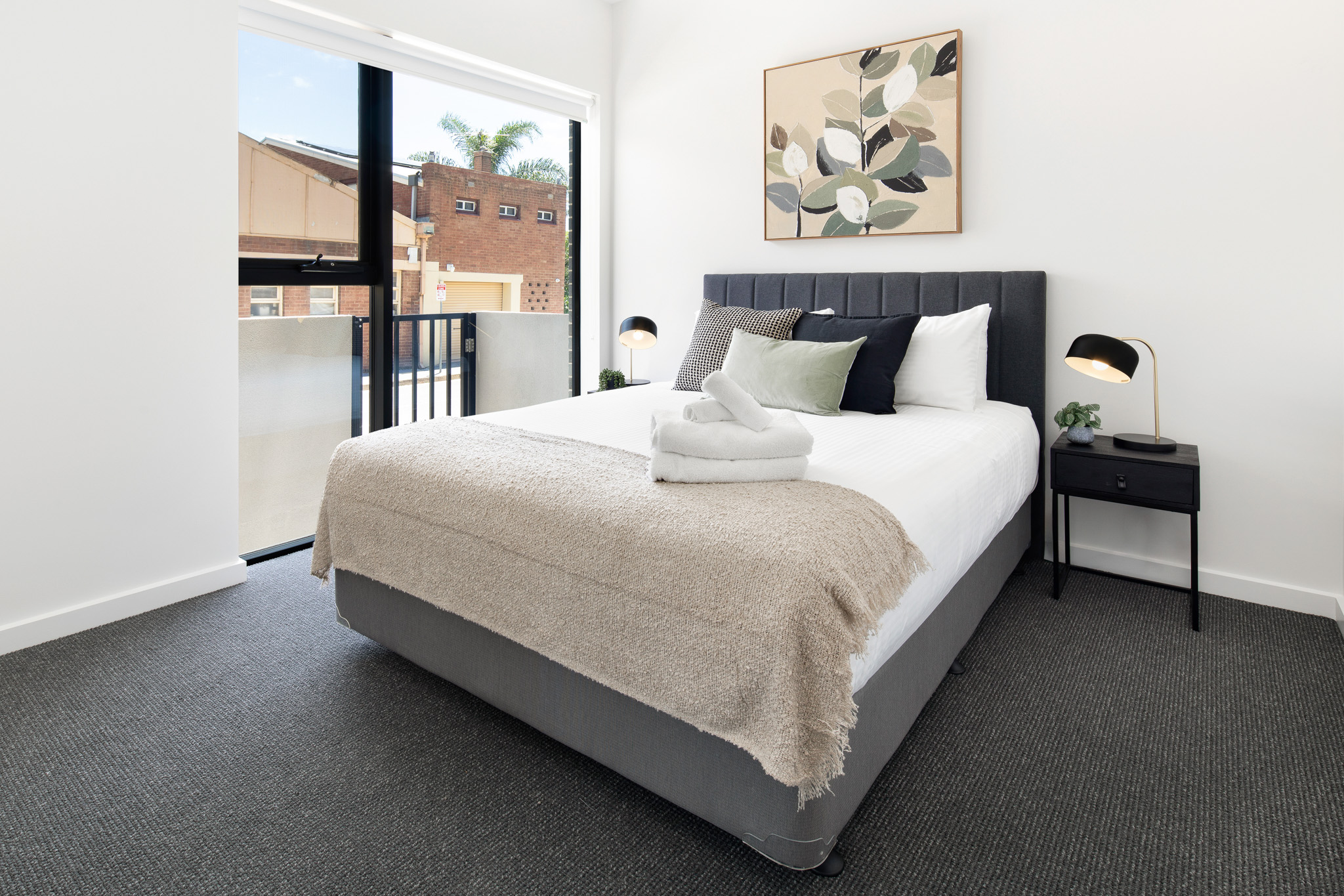 Bedroom - One Bedroom Apartment - Urban Rest Port Adelaide - Adelaide