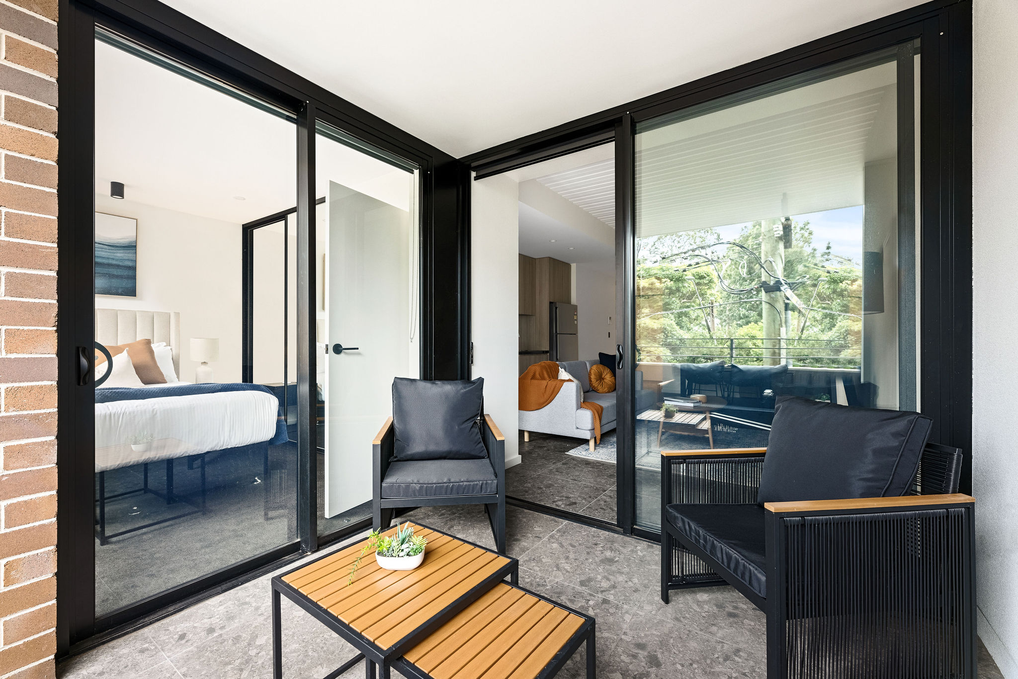 Balcony - One Bedroom Superior Apartment - Urban Rest - Cinema Suites Apartments - Sydney