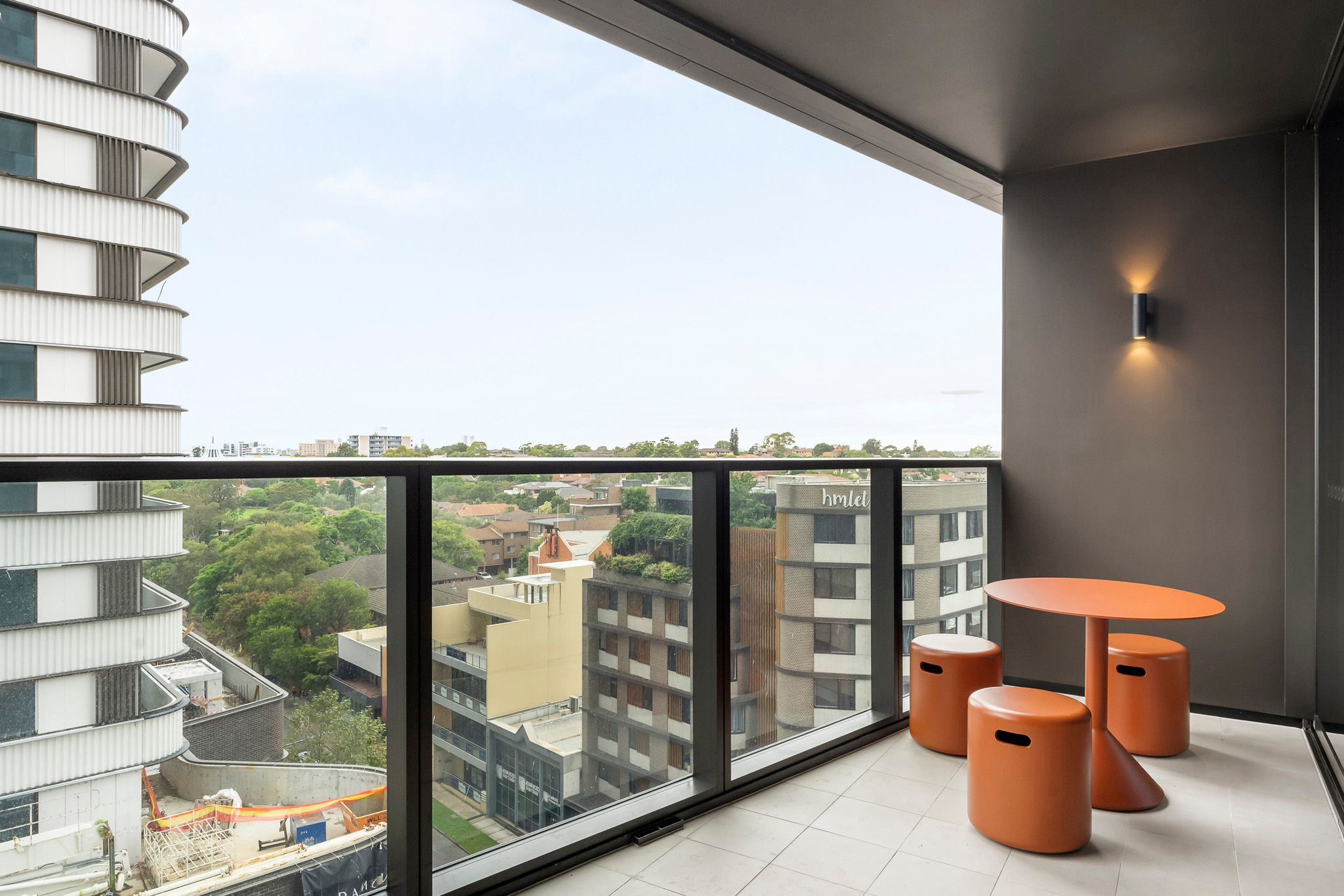 Balcony, Three Bedroom Apartment at Urban Rest Parramatta, Sydney