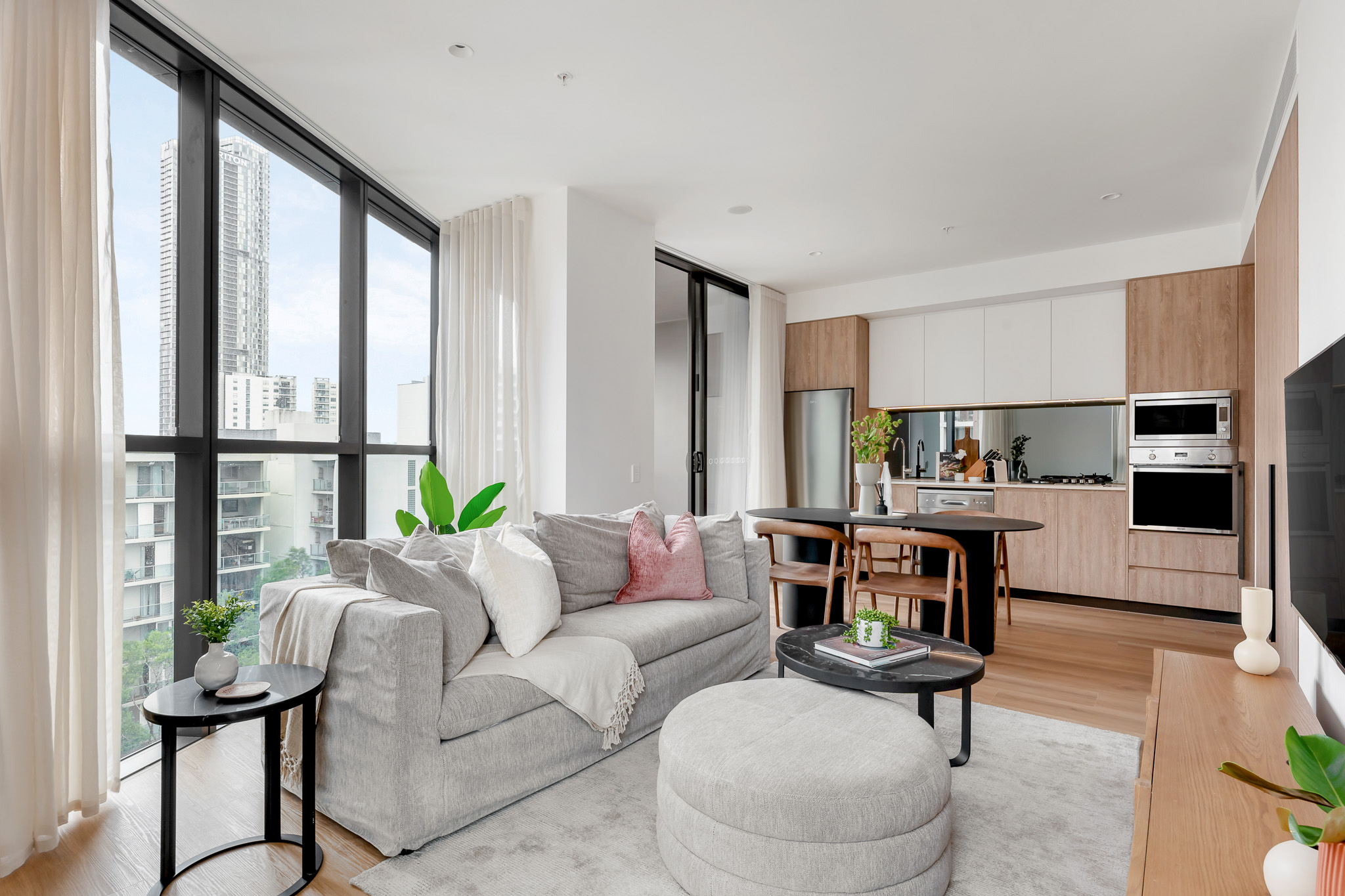 Lounge, One Bedroom Apartment at Urban Rest Parramatta, Sydney