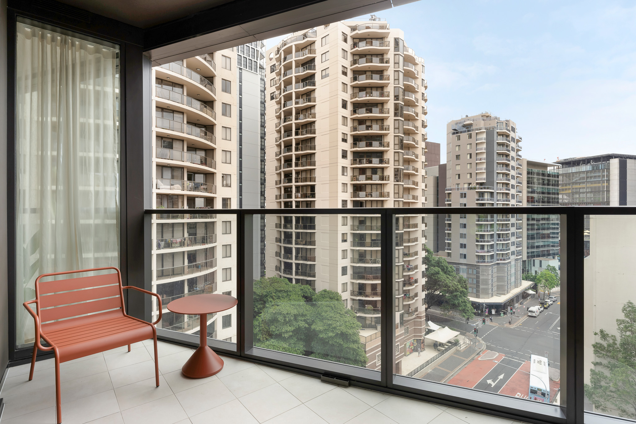 Balcony - One Bedroom Apartment - Urban Rest Parramatta - Sydney