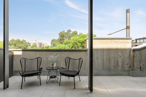 Balcony - One Bedroom Apartment - Urban Rest - The Tramway Apartments - Sydney