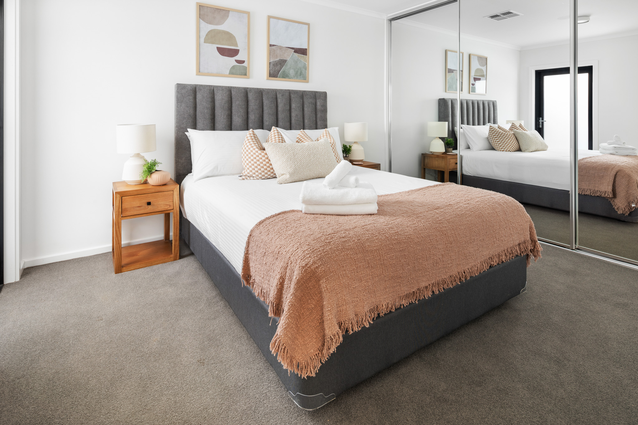 Bedroom - Two Bedroom Apartment - Urban Rest - Clare Street Apartments - Port Adelaide