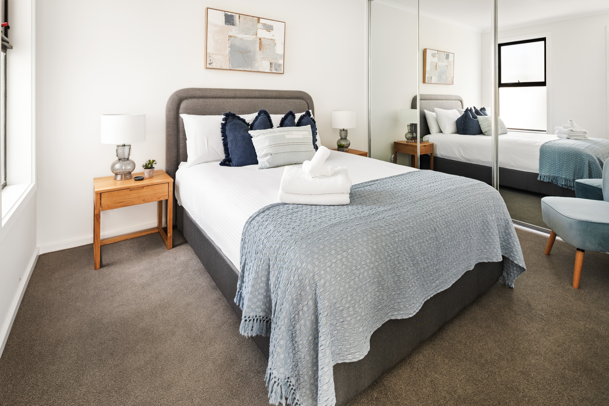 Bedroom - Two Bedroom Apartment - Urban Rest - Clare Street Apartments - Port Adelaide