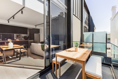 Balcony - Two Bedroom Townhouse - Urban Rest Fitzroy North - Melbourne