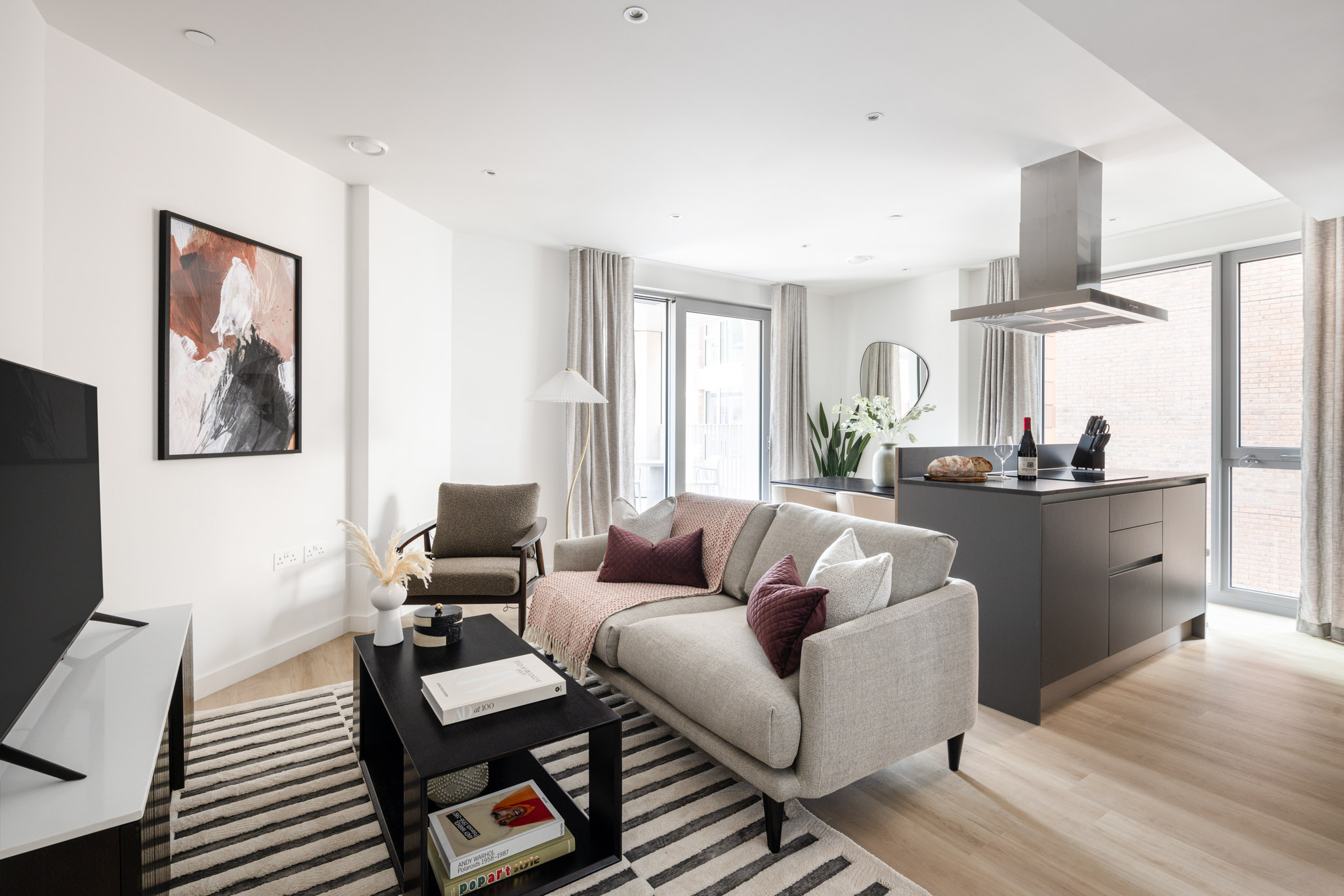 Living Room - Two Bedroom Apartment - Urban rest Battersea Apartments - London - Urban Rest