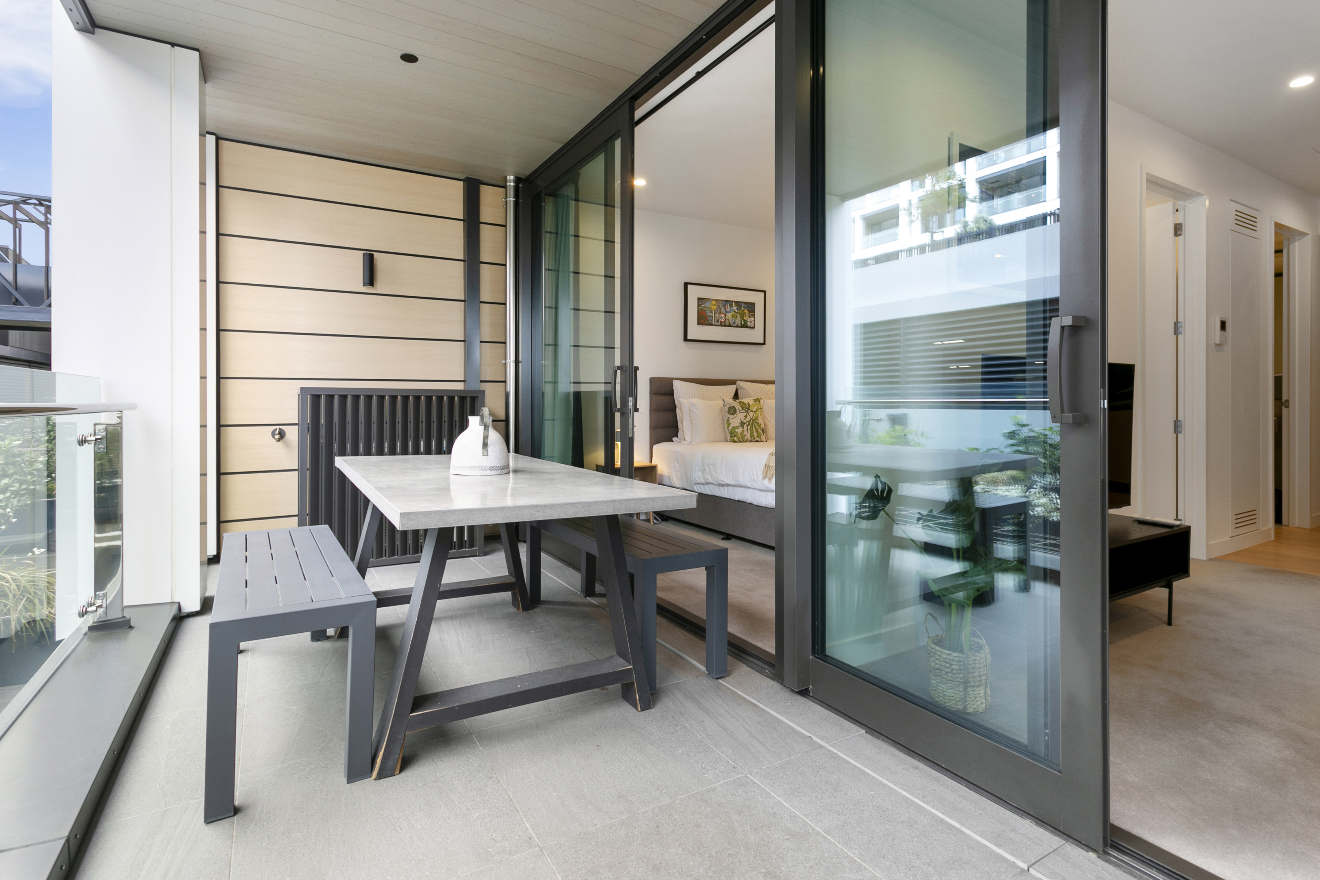 Balcony - Wynyard Quarter Apartments by Urban Rest - Auckland, New Zealand