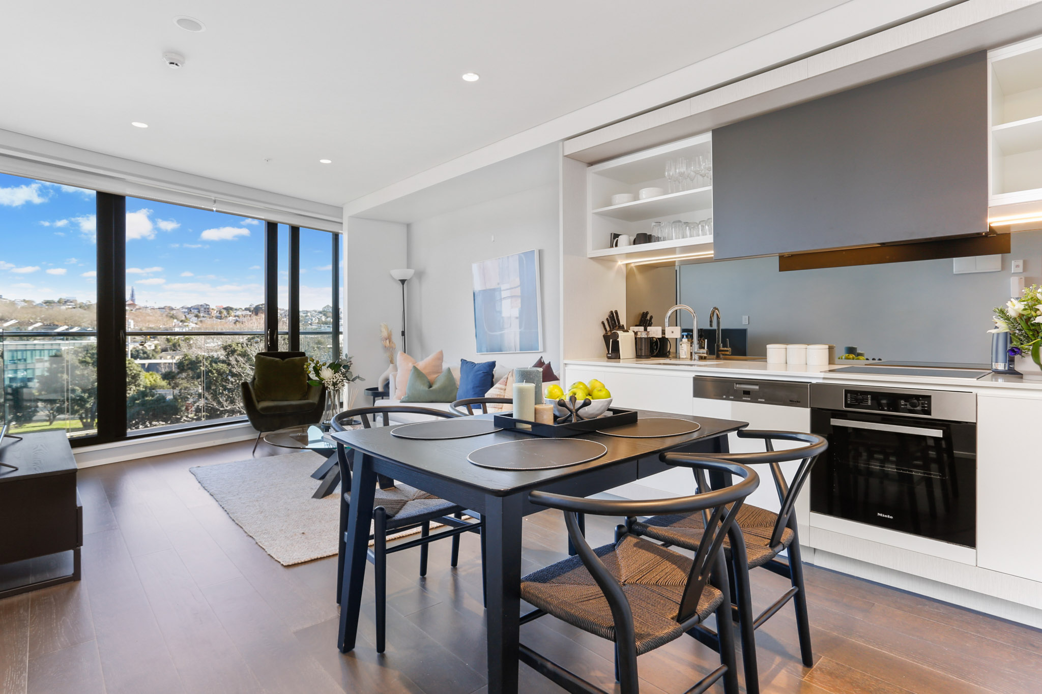 Dining Table - The Grace Apartments by Urban Rest - Auckland New Zealand