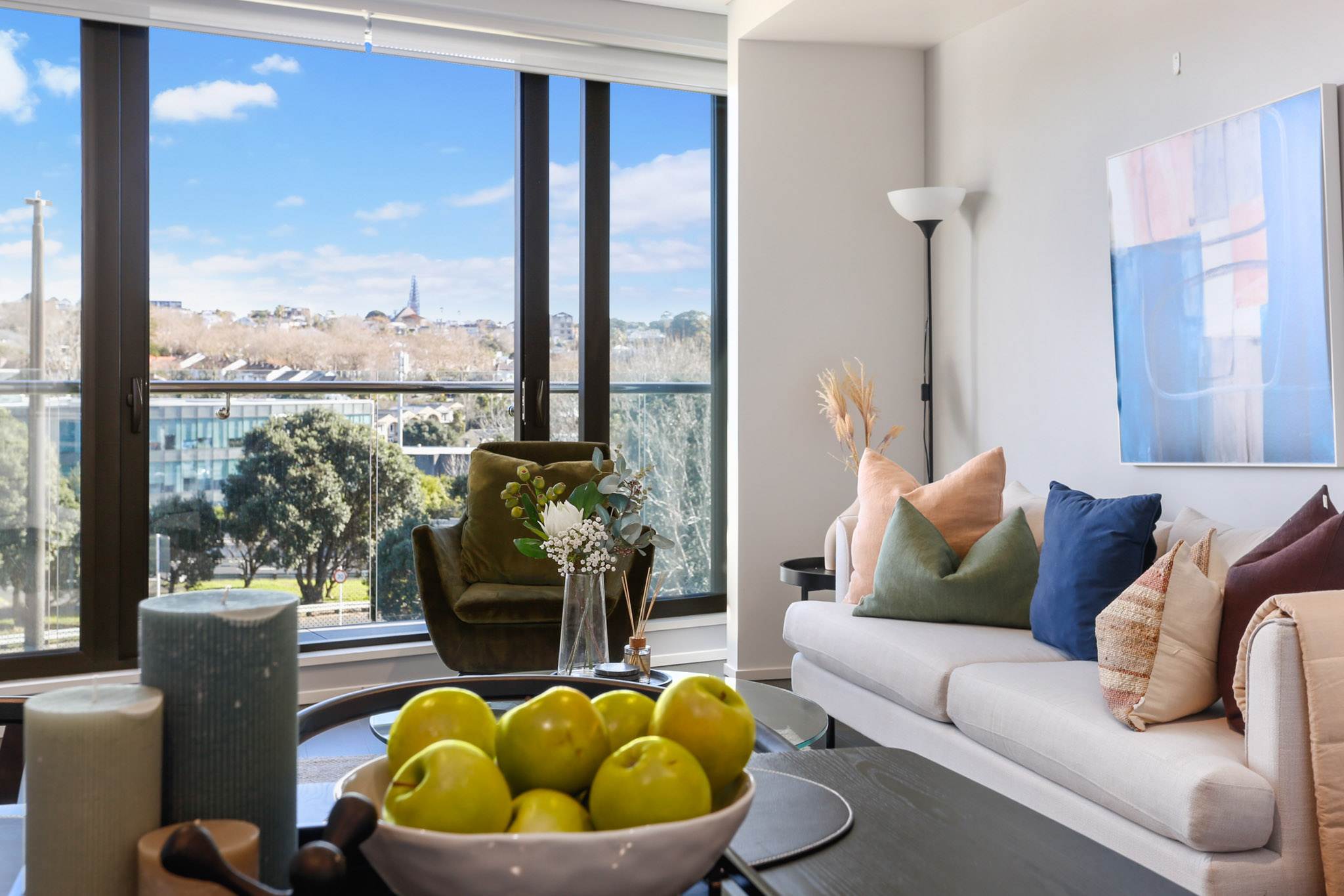 Lounge Room - The Grace Apartments by Urban Rest - Auckland New Zealand