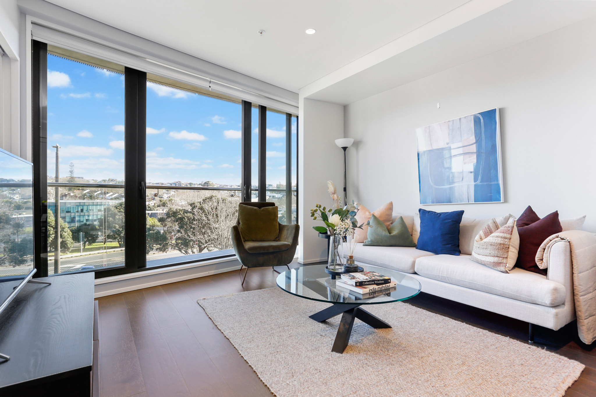 Lounge Room - The Grace Apartments by Urban Rest - Auckland New Zealand