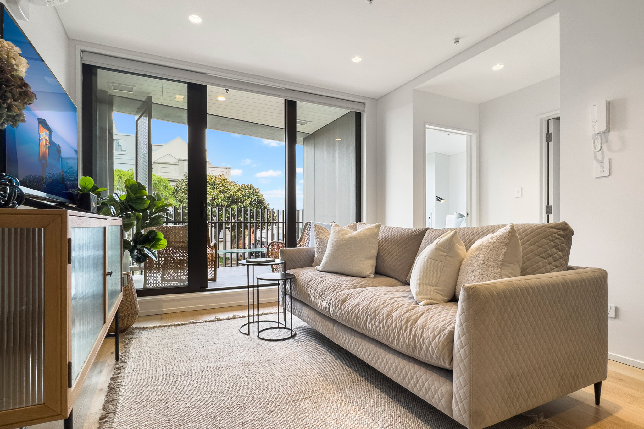 Lounge Room - The Grace Apartments by Urban Rest - Auckland New Zealand