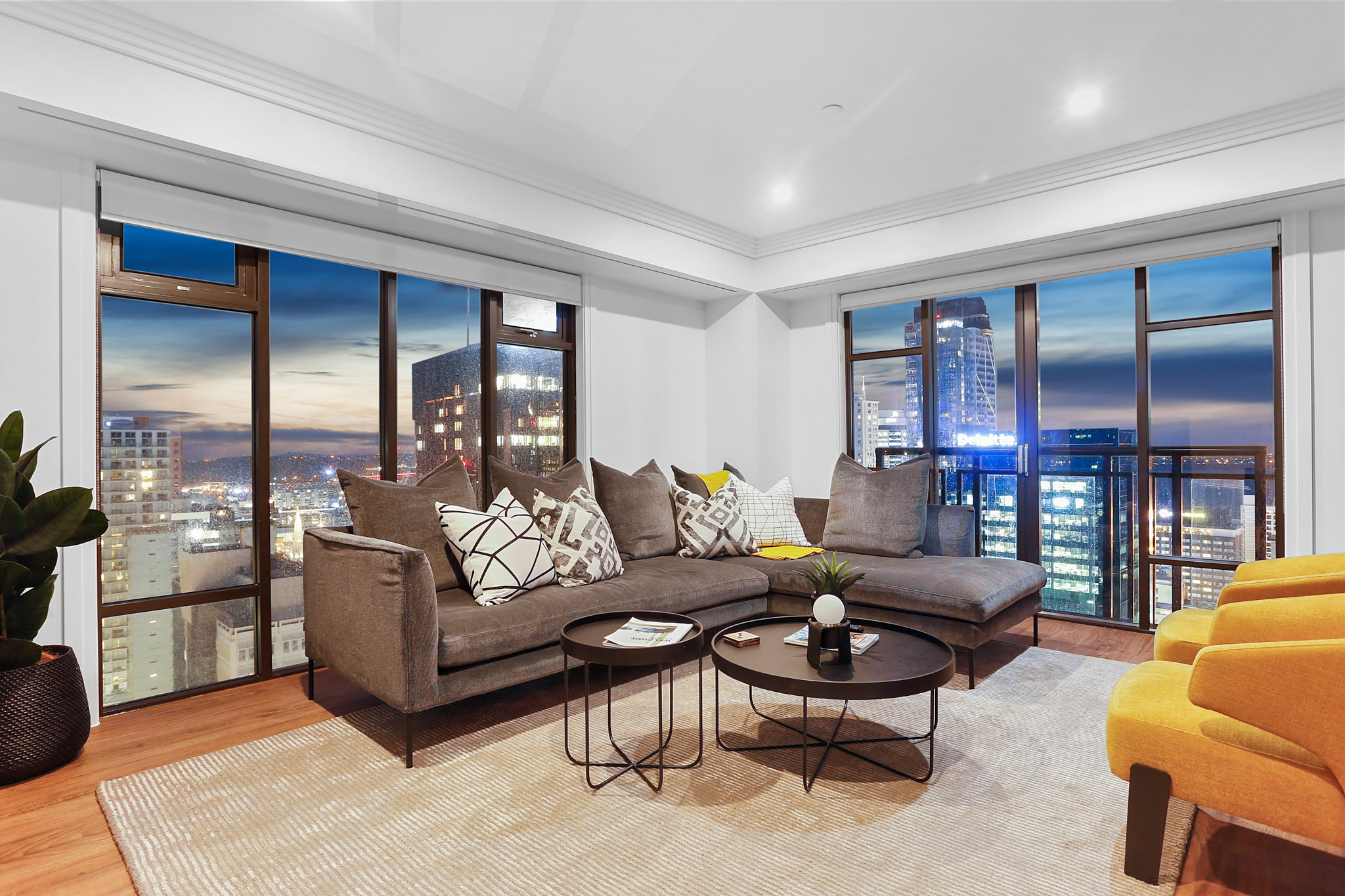 Living Room - Metropolis Apartments by Urban Rest - Auckland, New Zealand
