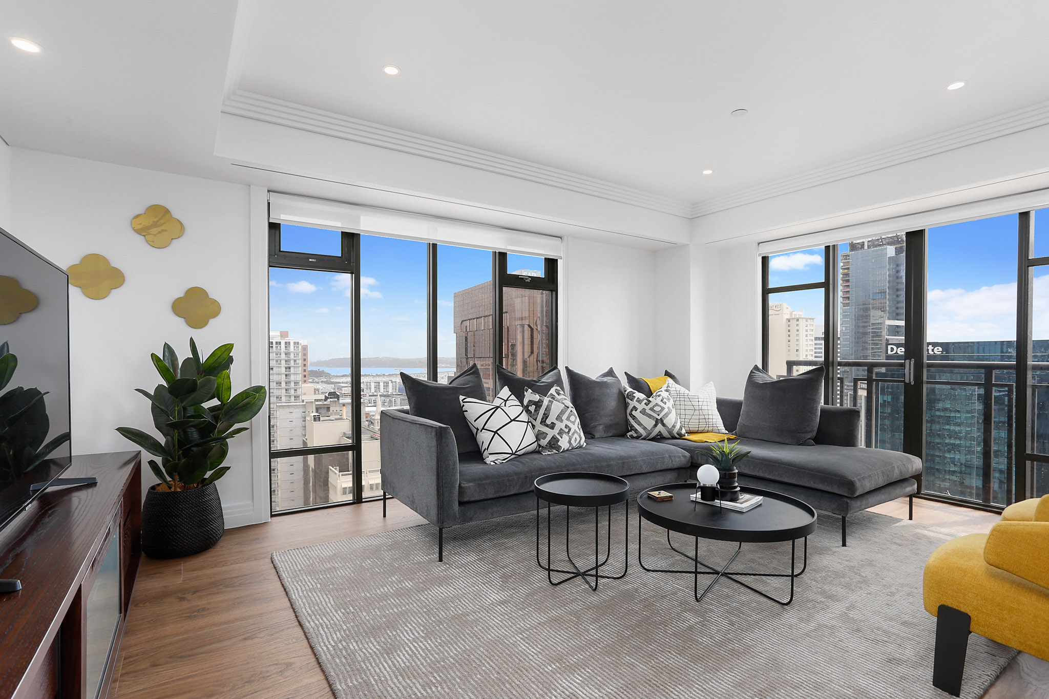 Living Room - Metropolis Apartments by Urban Rest - Auckland, New Zealand