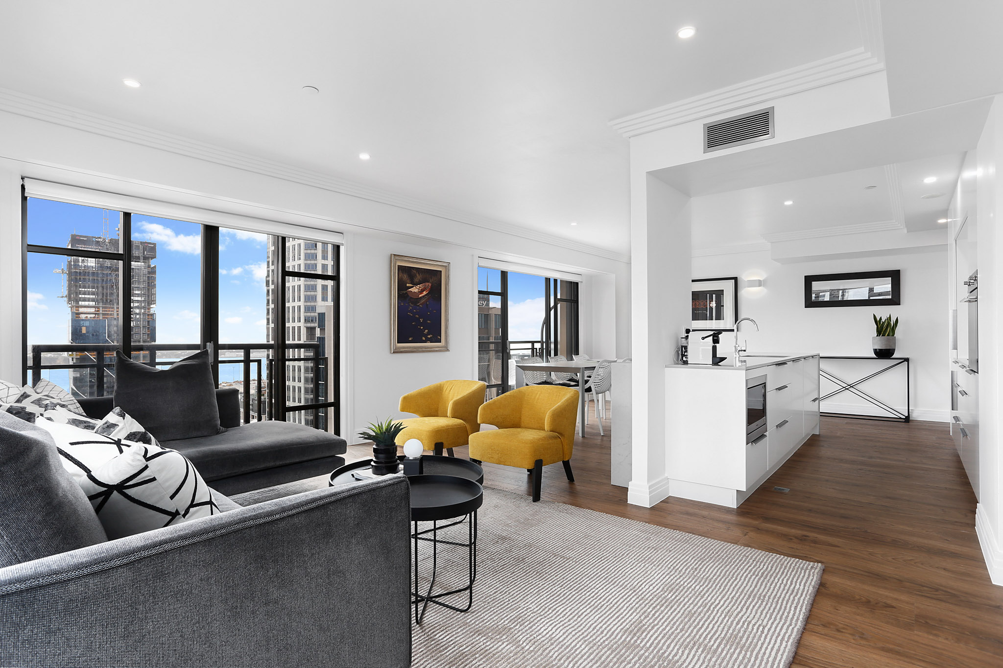 Living Room - Metropolis Apartments by Urban Rest - Auckland, New Zealand