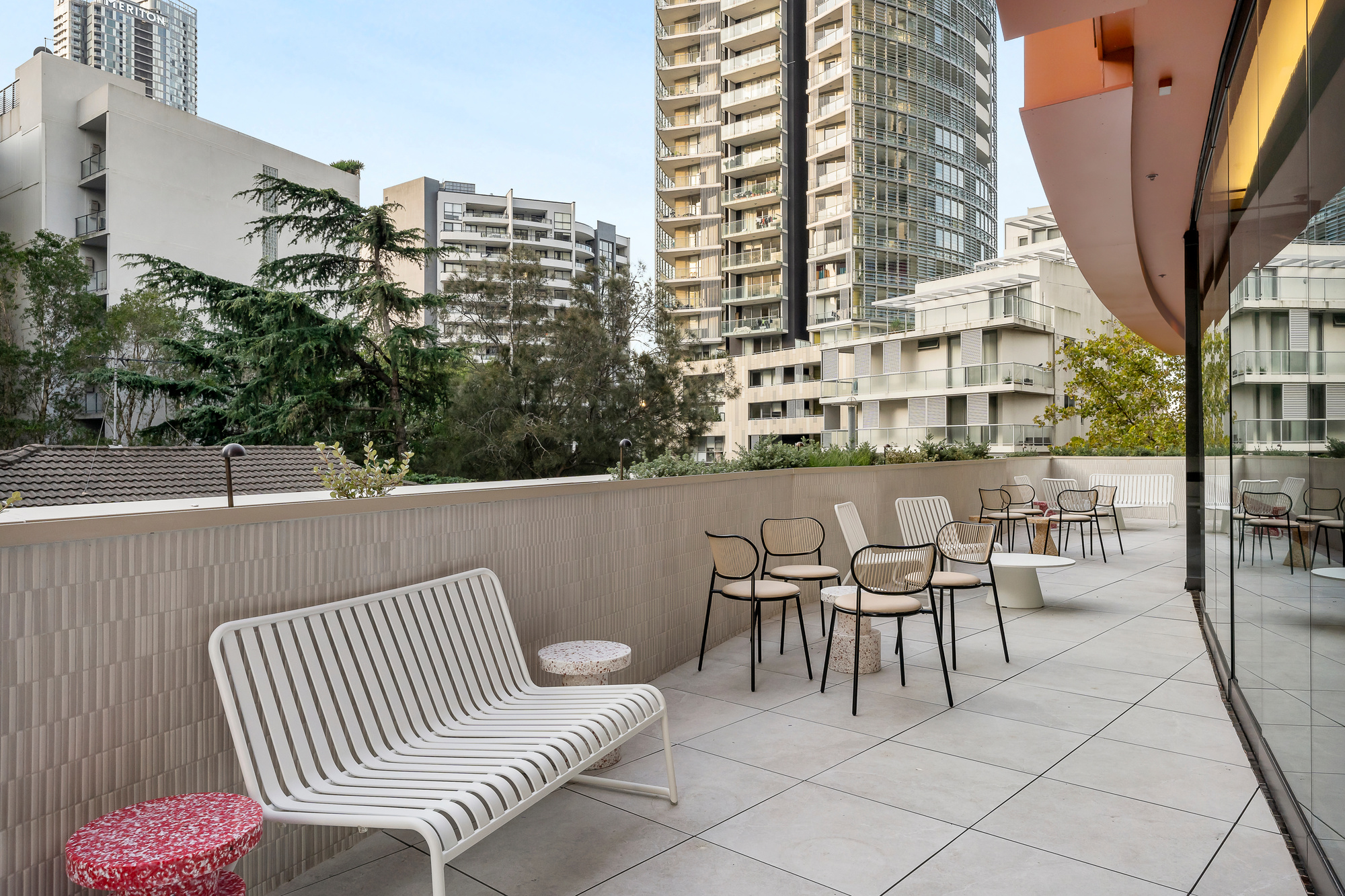 Outdoor Lounge Area, Communal Areas at Urban Rest Parramatta, Sydney