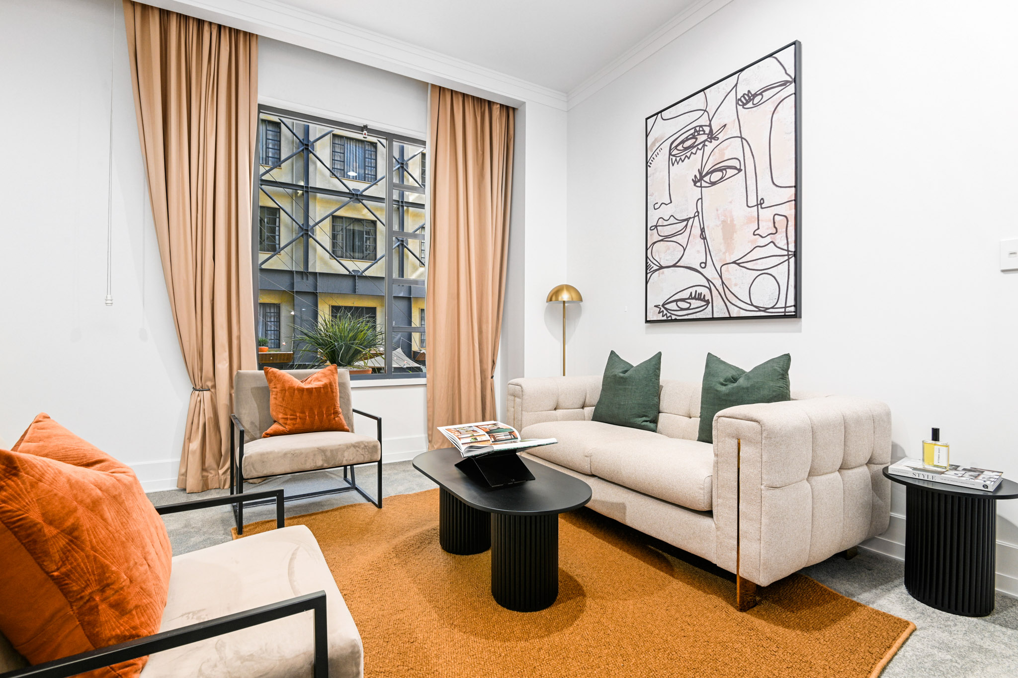 Living Room - The Heritage Apartments by Urban Rest - Auckland, New Zealand