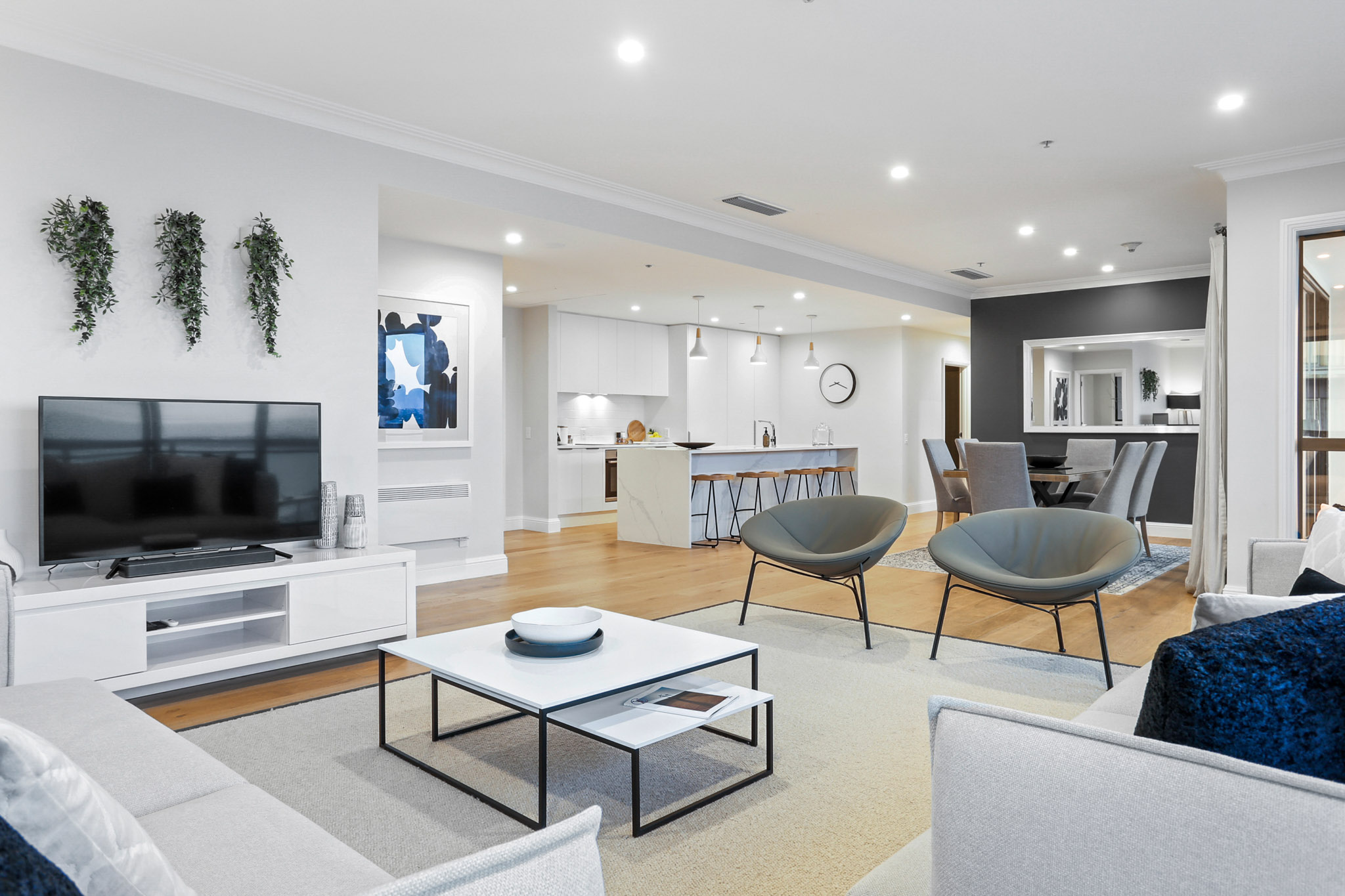 Living Room - The Heritage Apartments by Urban Rest - Auckland, New Zealand