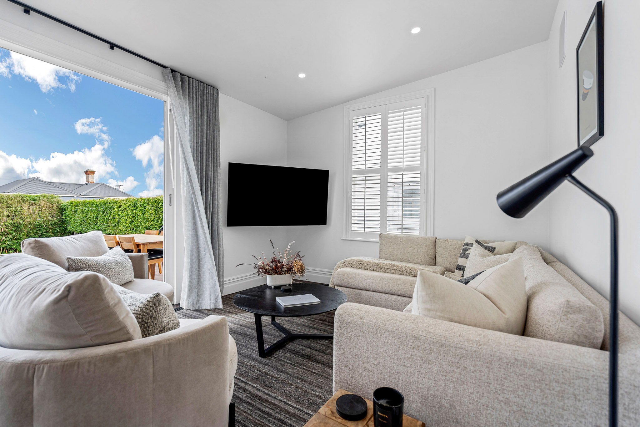 Living Room - Cowen Street Home by Urban Rest - Auckland, New Zealand