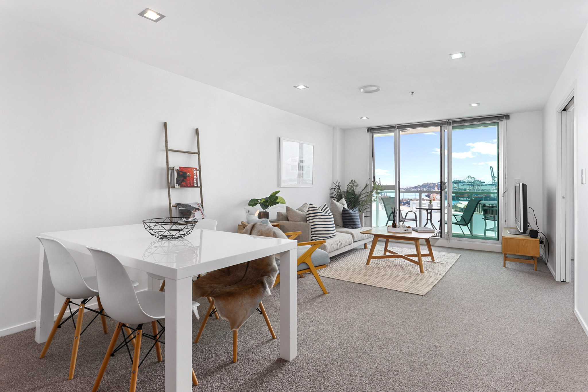 Living Room - Beach Road Apartments by Urban Rest - Auckland, New Zealand