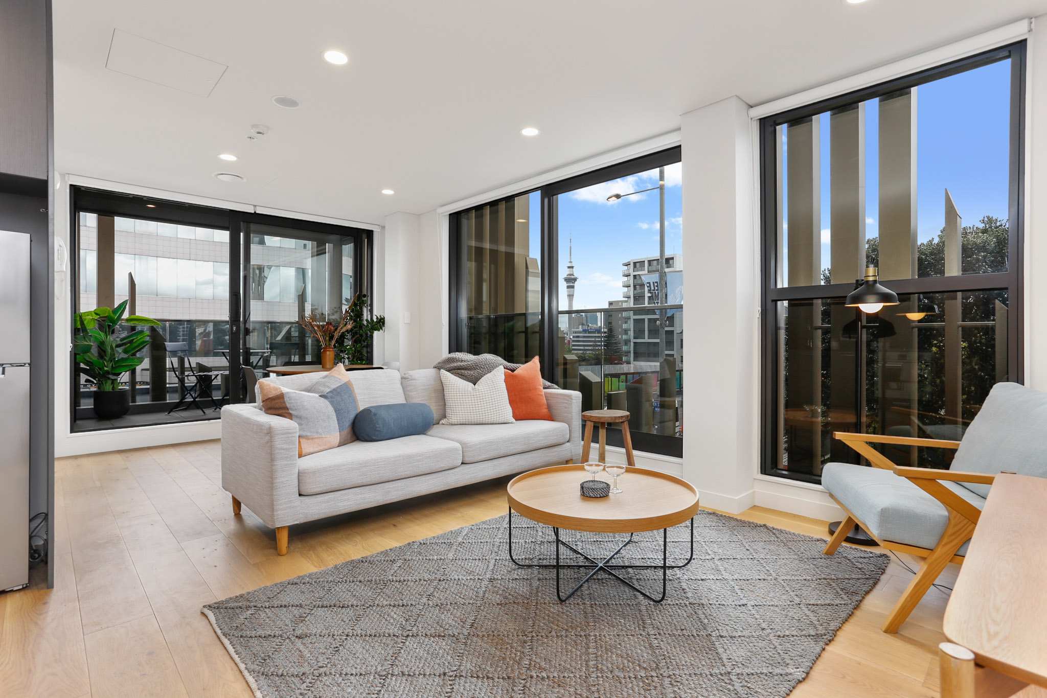 Living Room - Lighthouse Apartments by Urban Rest - Auckland, New Zealand