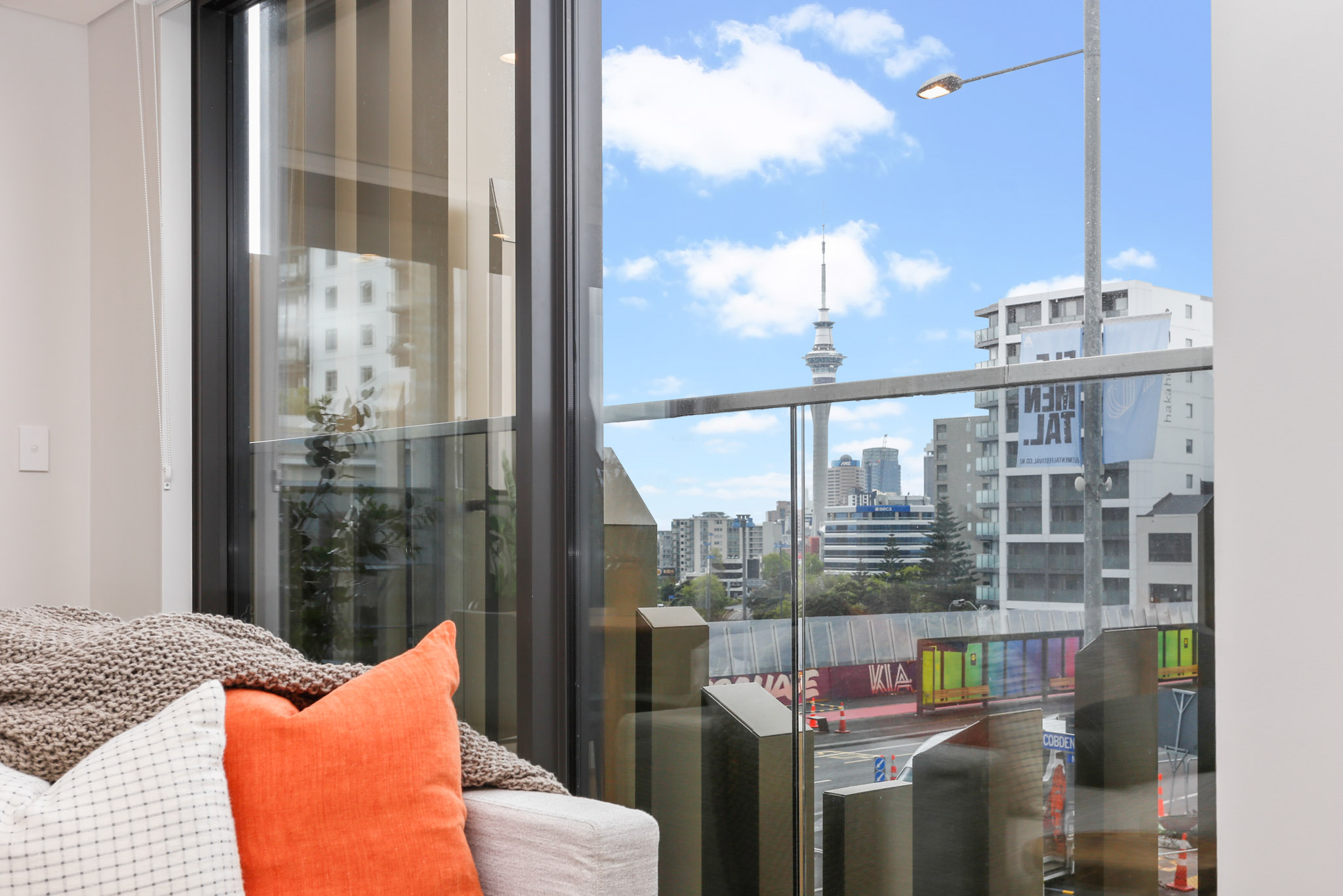 Living Room - Lighthouse Apartments by Urban Rest - Auckland, New Zealand