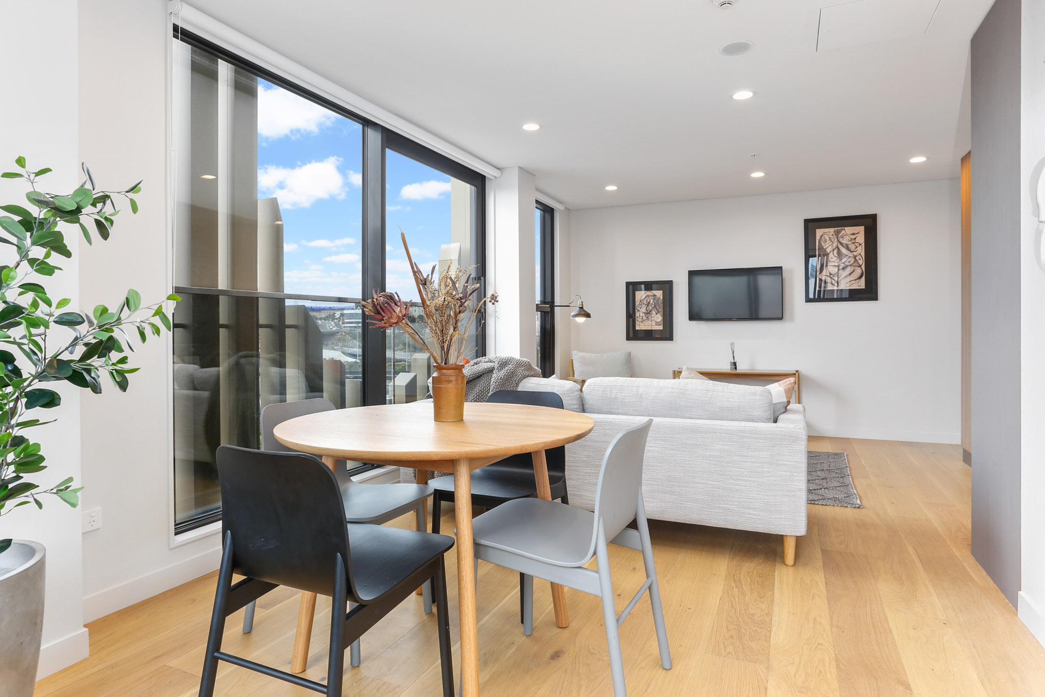 Living Room - Lighthouse Apartments by Urban Rest - Auckland, New Zealand