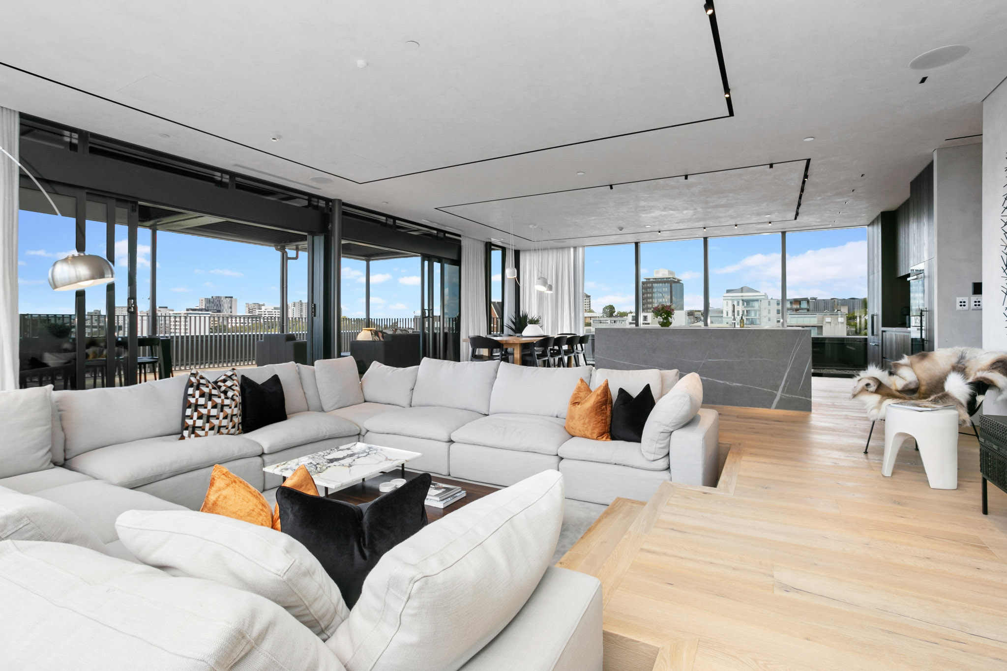 Living Room - France Street Apartments by Urban Rest - Auckland, New Zealand