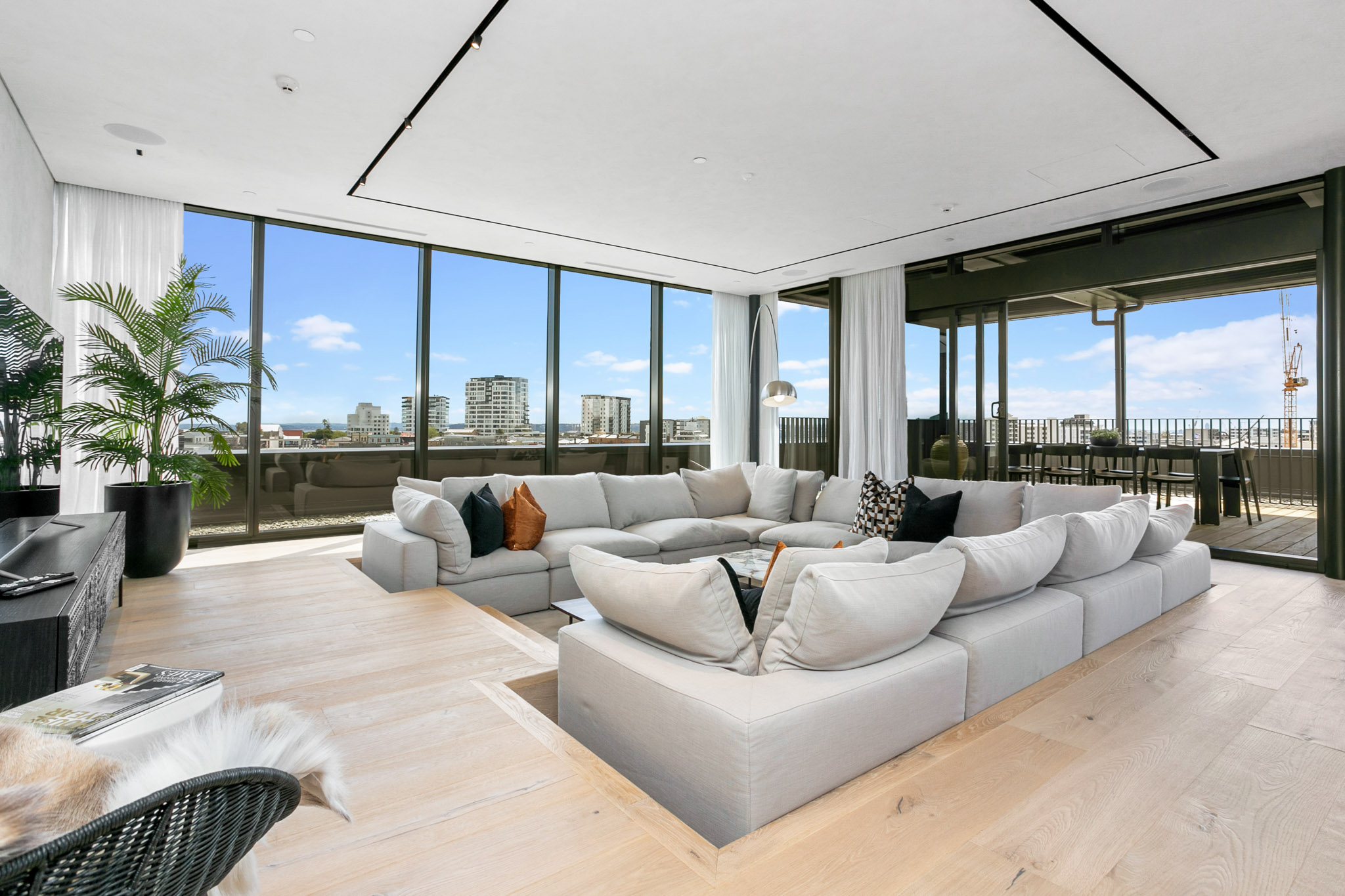 Living Room - France Street Apartments by Urban Rest - Auckland, New Zealand