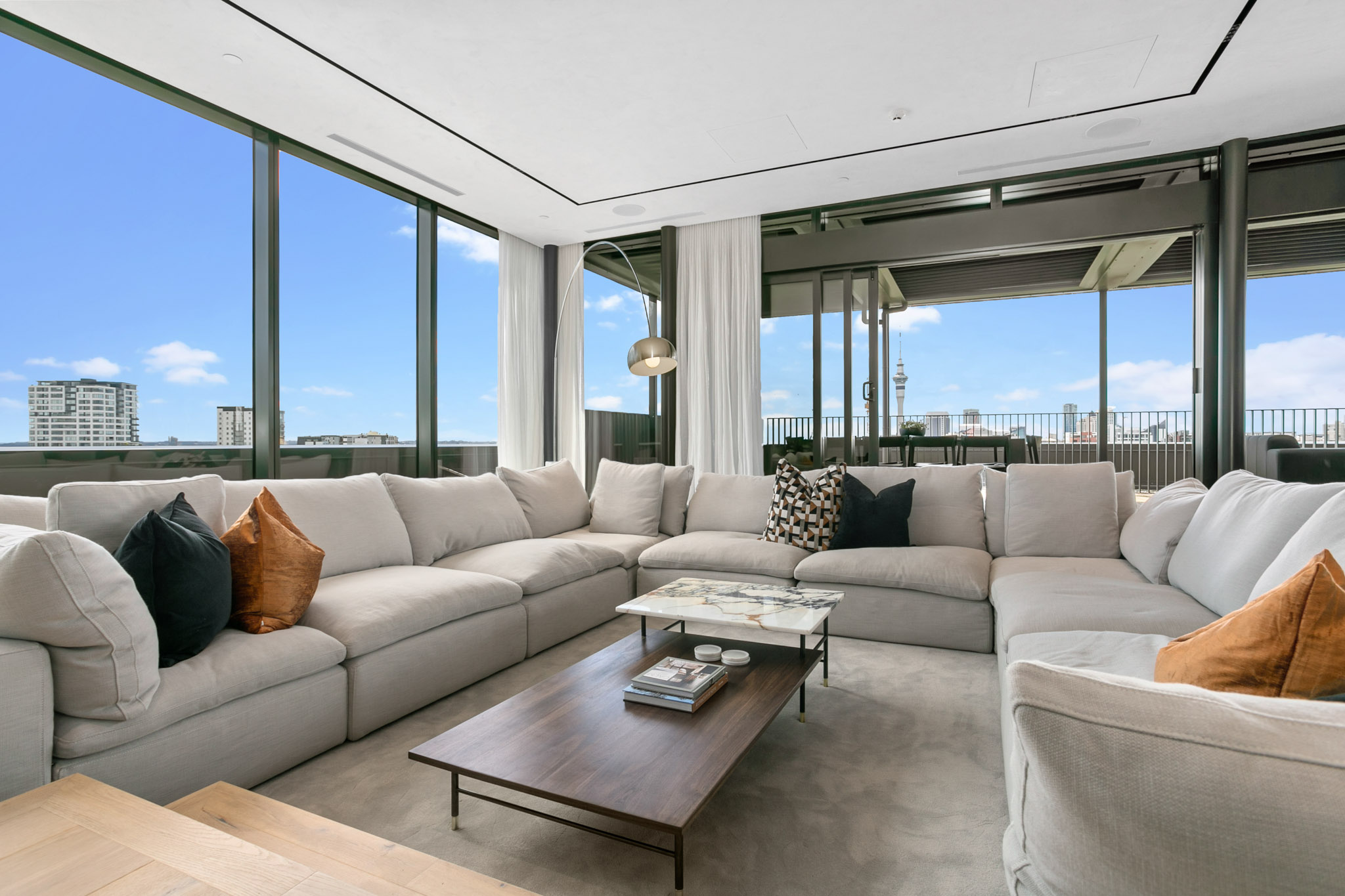 Living Room - France Street Apartments by Urban Rest - Auckland, New Zealand