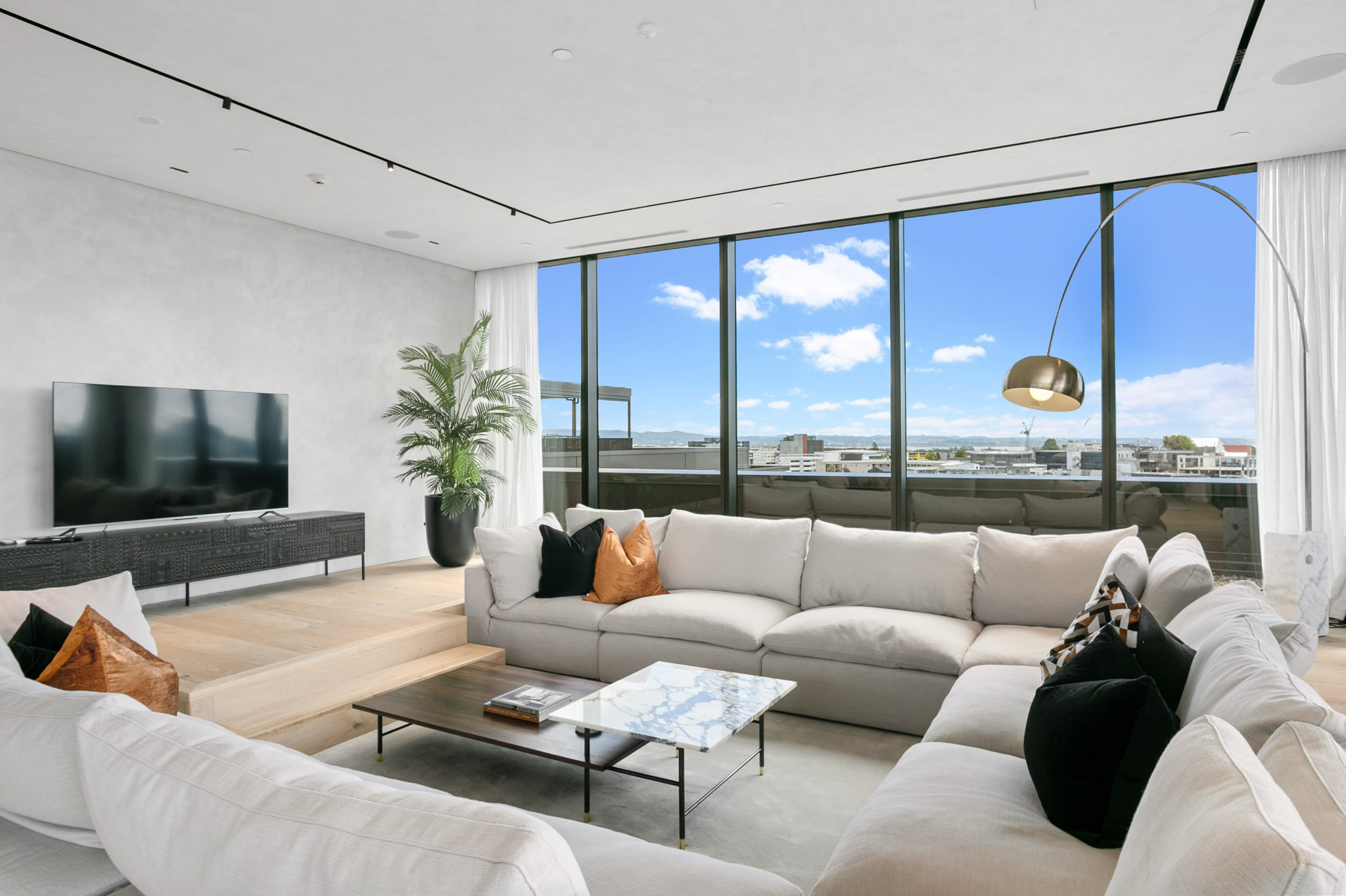 Living Room - France Street Apartments by Urban Rest - Auckland, New Zealand