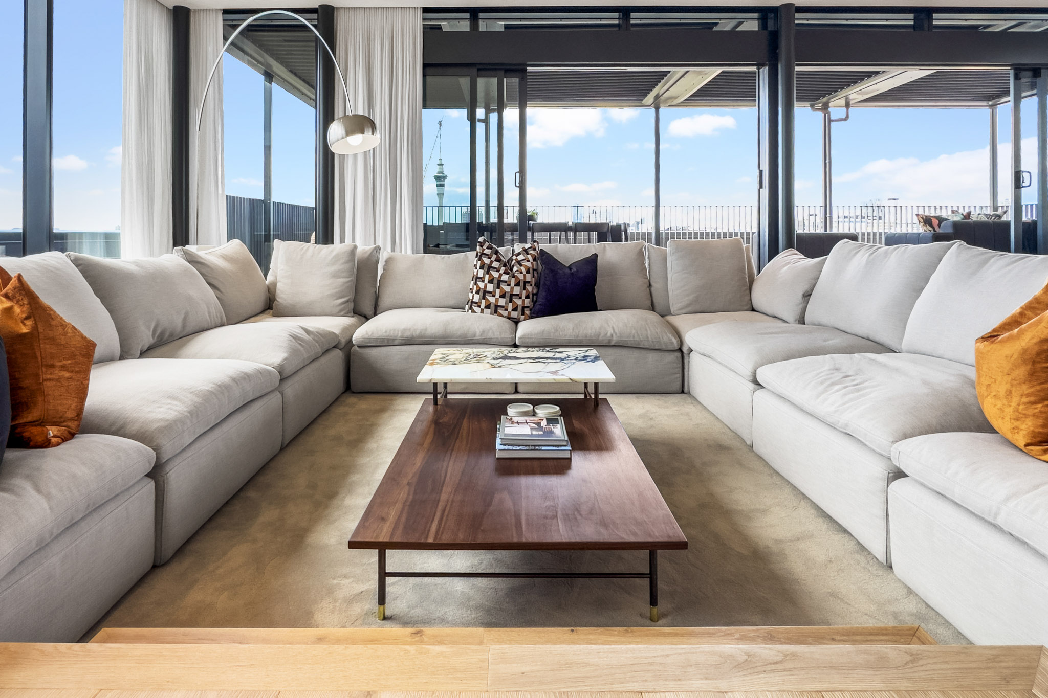 Living Room - France Street Apartments by Urban Rest - Auckland, New Zealand