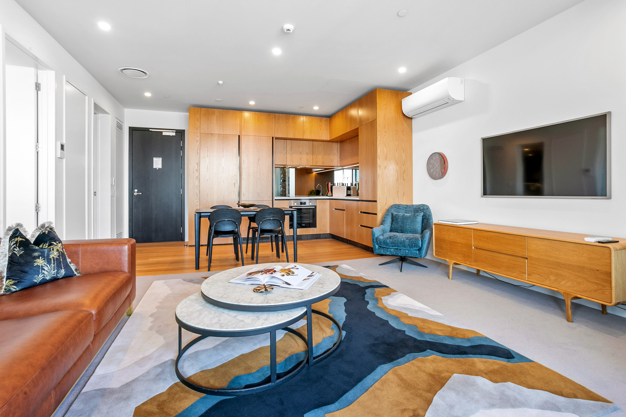 Living Room - Wynyard Quarter Apartments by Urban Rest - Auckland, New Zealand