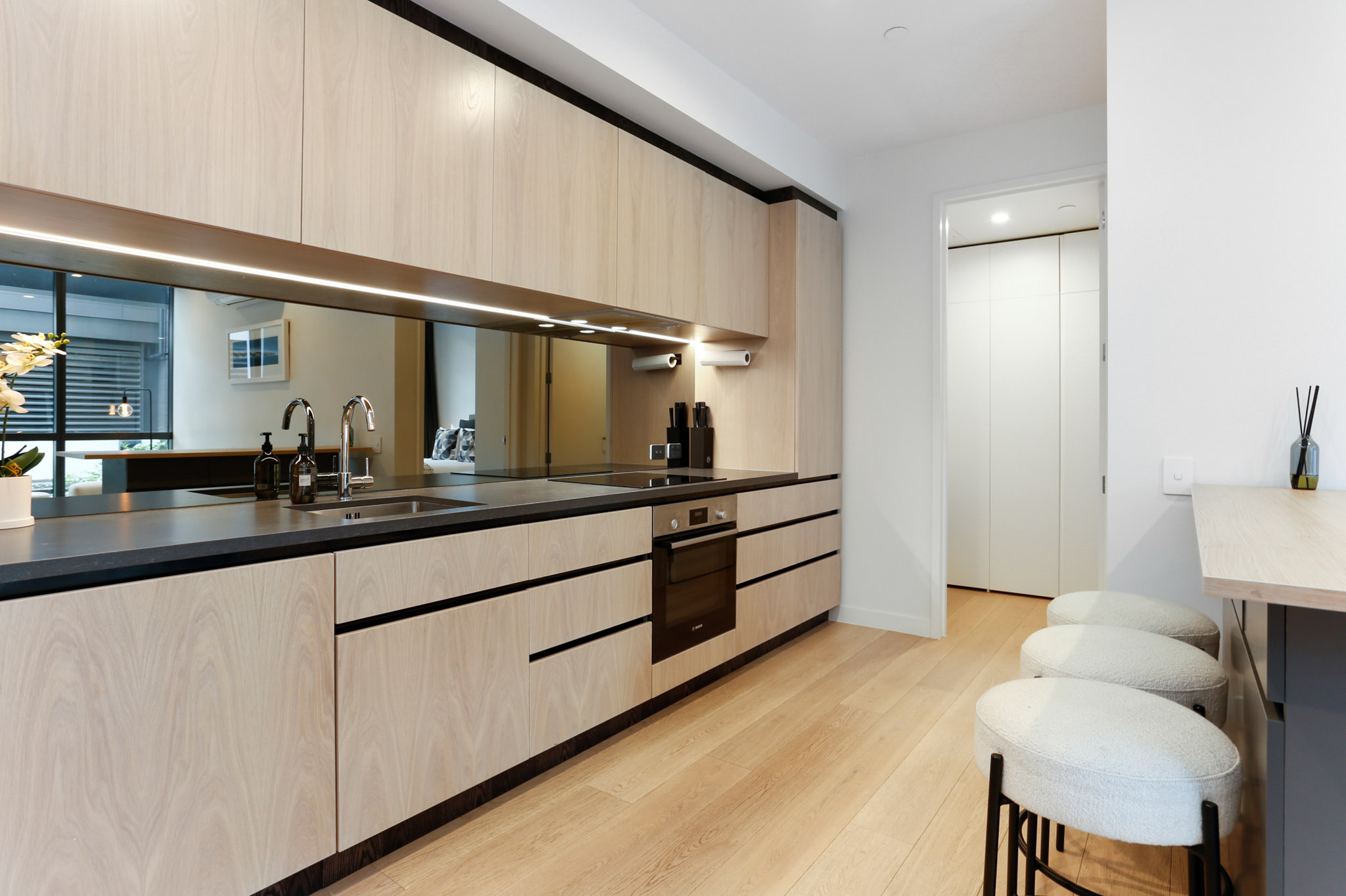 Kitchen - Wynyard Quarter Apartments by Urban Rest - Auckland, New Zealand