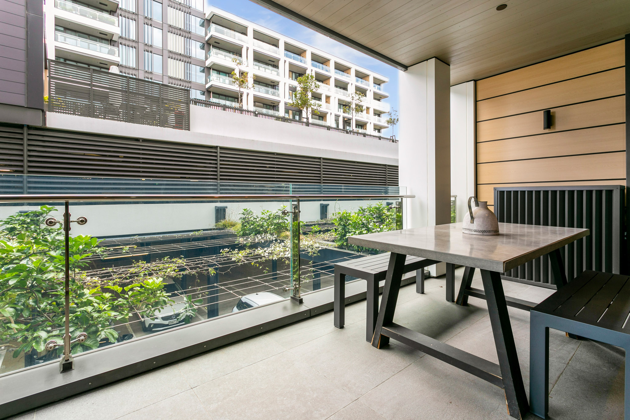 Balcony, Wynyard Quarter Apartments by Urban Rest, Auckland, New Zealand