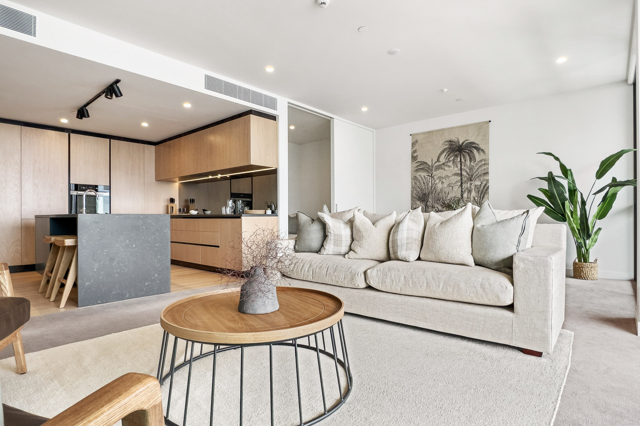 Living Room - Wynyard Quarter Apartments by Urban Rest - Auckland, New Zealand