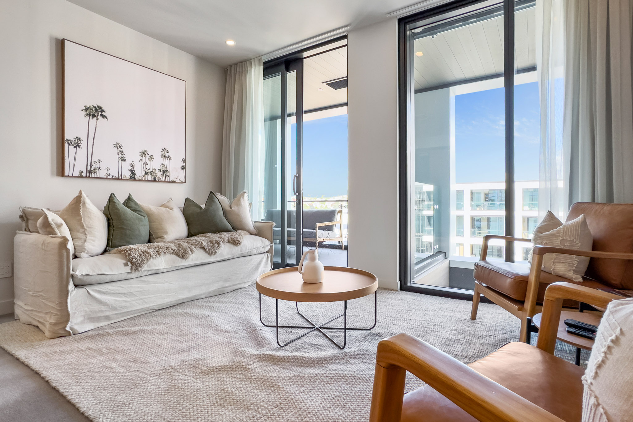 Living Room - Wynyard Quarter Apartments by Urban Rest - Auckland, New Zealand