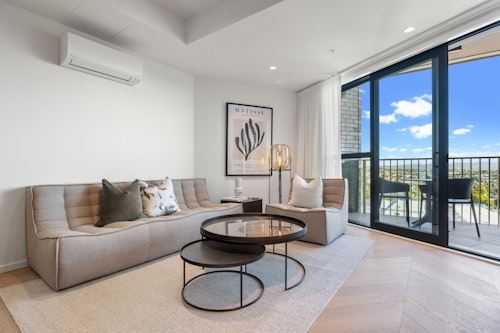 Living Room - Greenhouse Apartments by Urban Rest - Auckland, New Zealand