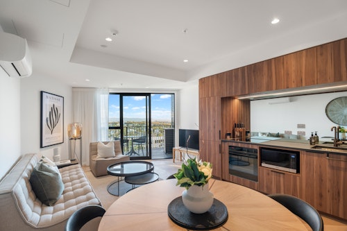 Living Room - Greenhouse Apartments by Urban Rest - Auckland, New Zealand