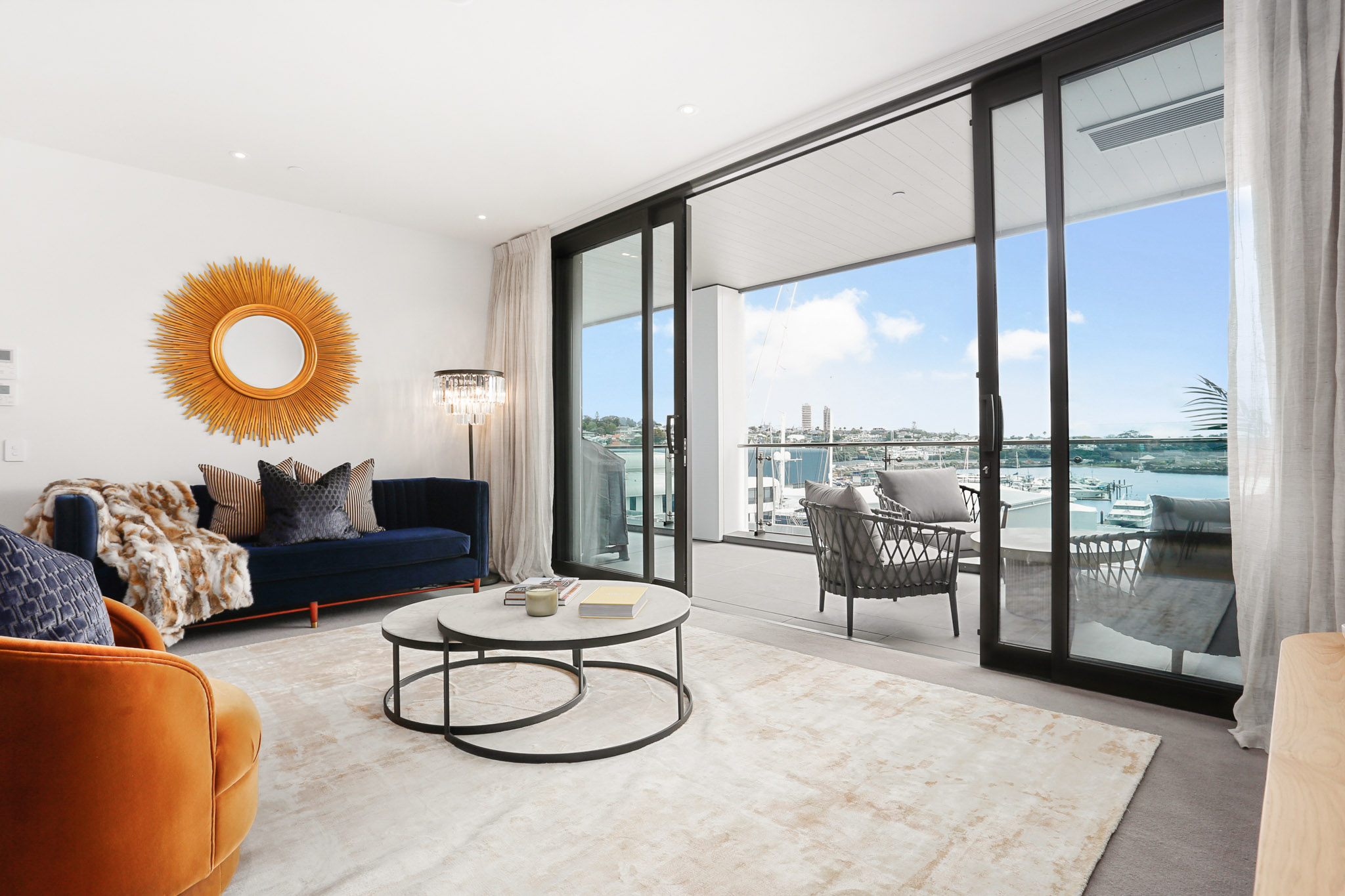 Living Room - Wynyard Quarter Apartments by Urban Rest - Auckland, New Zealand