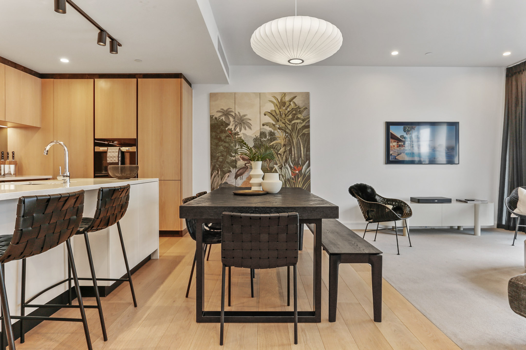 Living Room - Wynyard Quarter Apartments by Urban Rest - Auckland, New Zealand