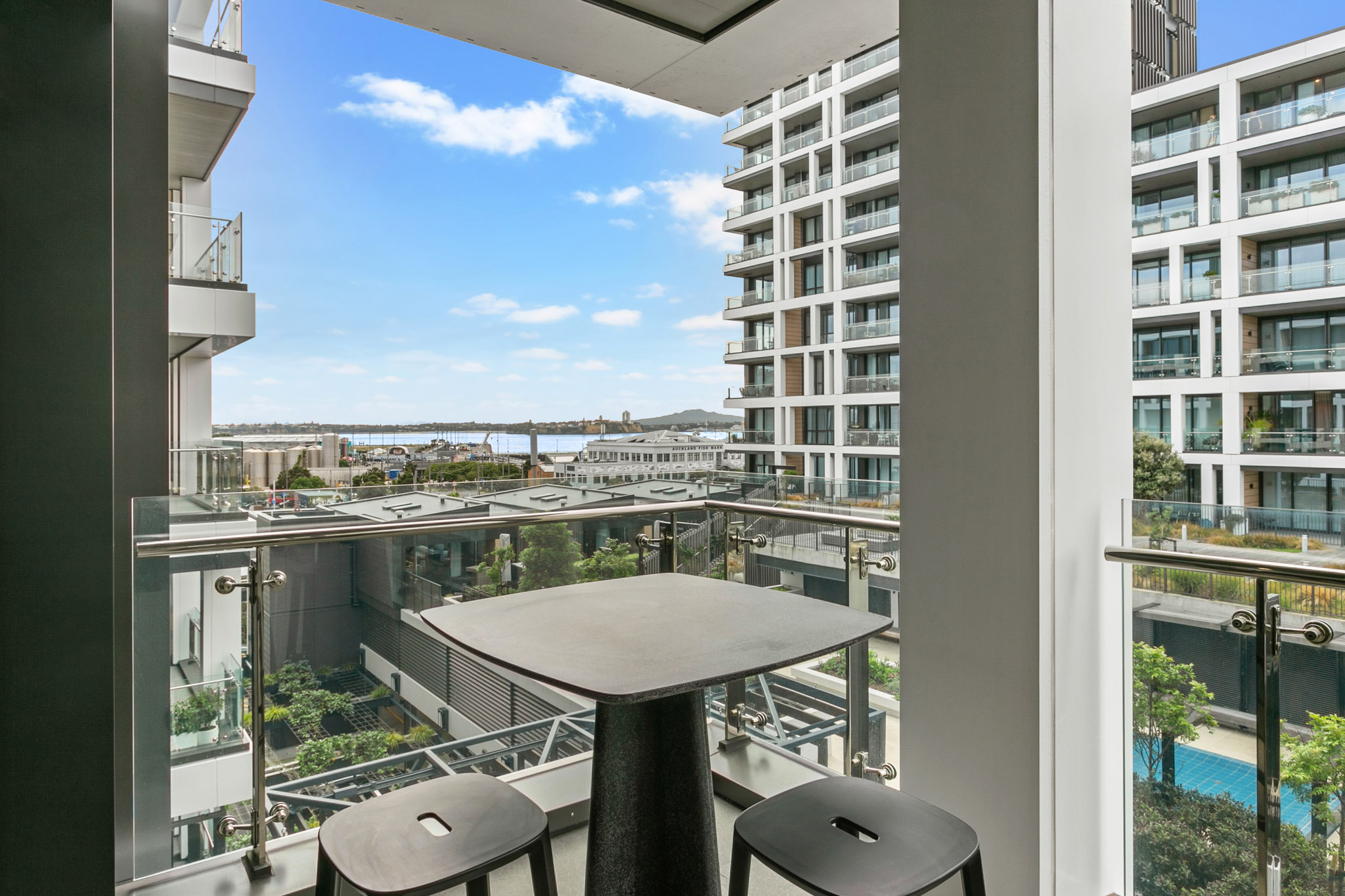 Balcony - Wynyard Quarter Apartments by Urban Rest - Auckland, New Zealand