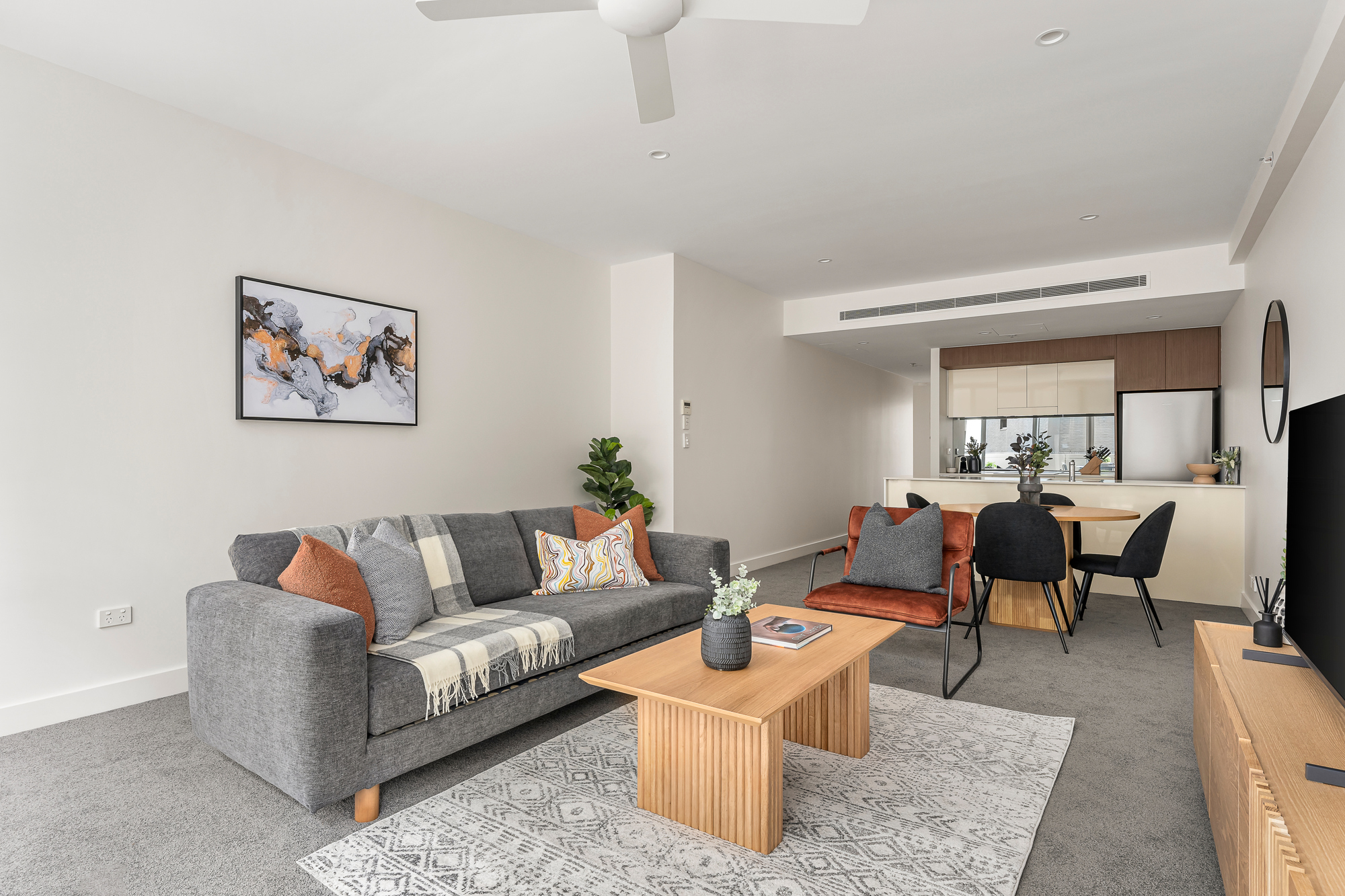 Living Room - Alta Apartments by Urban Rest - Surry Hills, Sydney