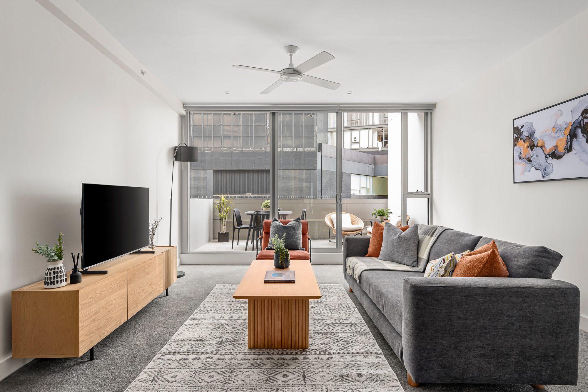 Living Room - Alta Apartments by Urban Rest - Surry Hills, Sydney