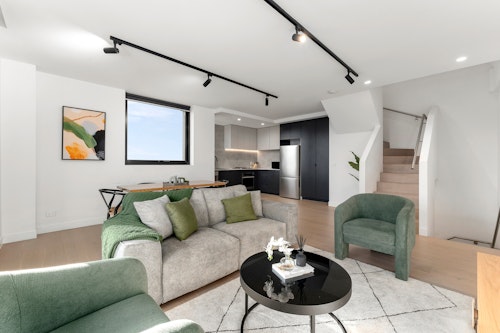 Living Room - Fitzroy North Apartments - Melbourne, Australia